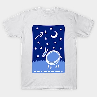 White sheep in the night T-Shirt